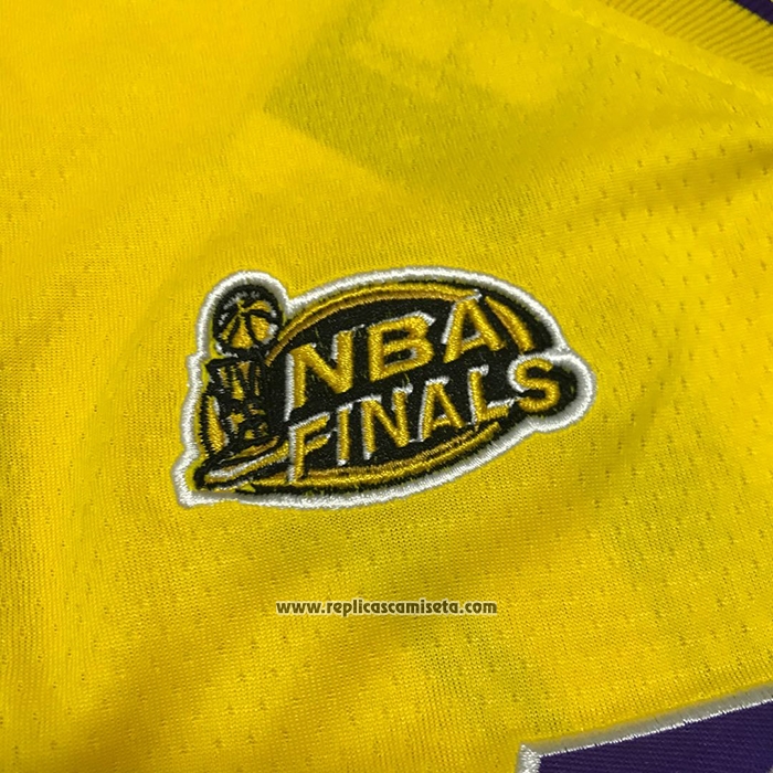 Camiseta Los Angeles Lakers Kobe Bryant #8 Icon 1999-00 Finals Bound Amarillo